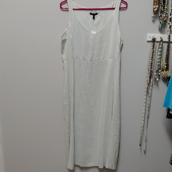 Eileen Fisher Dresses & Skirts - Eileen Fisher Light Green Midi Dress, Size Medium NWT